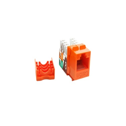Cable KEY110-5E-OR - Cat5e RJ45 110 Type Keystone Jack, Orange
