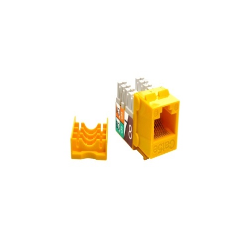 Cable KEY110-5E-YL - Cat5e RJ45 110 Type Keystone Jack, Yellow