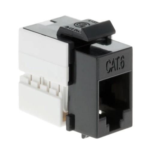 Cable KEY110-6-BK - Cat 6 RJ45 110 Type Keystone Jack, Black