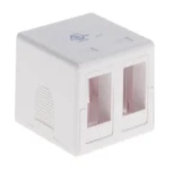 Cable KEYSURFBOX-2-WH - Keystone Surface Mount Box, 2 Port, White