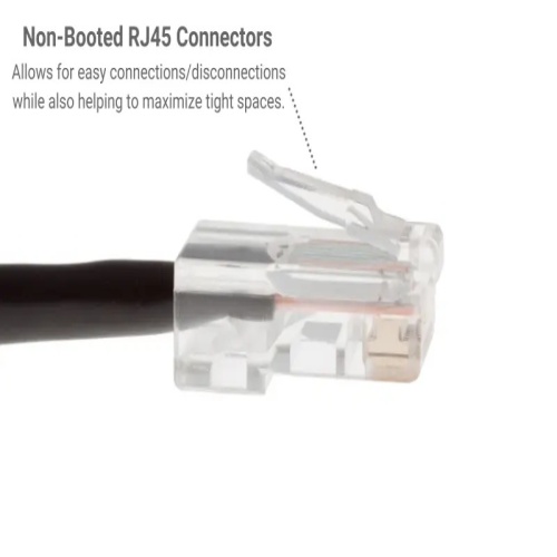 Cable PC5NB-BK-50 Ethernet Patch Cable - Cat 5E, 50', PVC, 24 AWG, 350 Mhz, Black
