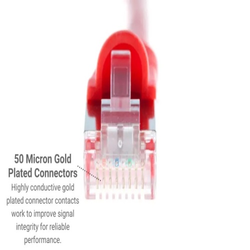 Cable PC5S-RE-05 Ethernet Patch Cable - Cat 5E, 5', PVC, 26 AWG, 350 Mhz, Red
