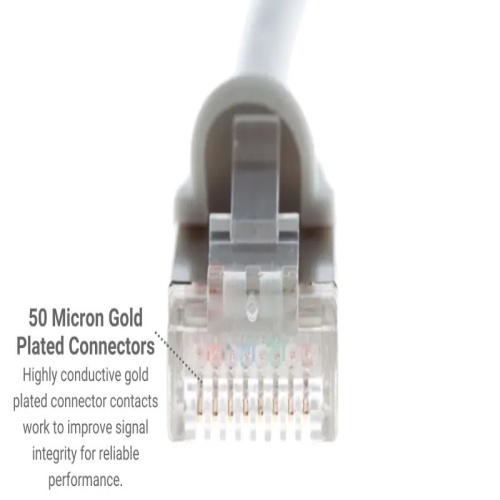 Cable PC6S-GY-02 Ethernet Patch Cable - Cat 6, 2', PVC, 26 AWG, 550 Mhz, Gray