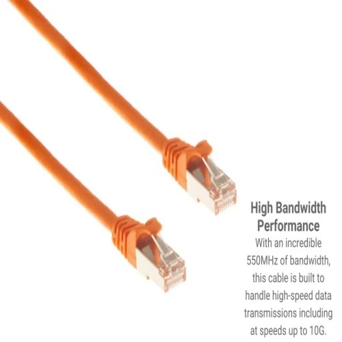 Cable PC6S-OR-04-EZ Ethernet Patch Cable - Cat 6, 4', PVC, 26 AWG, 550 Mhz, Orange