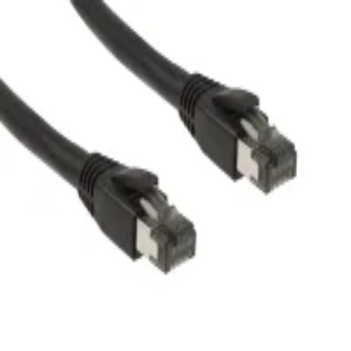 Cable PC8S-BK-10-EZ Ethernet Patch Cable - Cat 8, 10', PVC, 24 AWG, 2 Ghz, Black