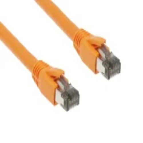 Cable PC8S-OR-02-EZ Ethernet Patch Cable - Cat 8, 2', PVC, 24 AWG, 2 Ghz, Orange