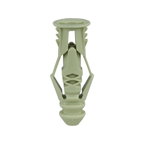 Dottie 12 - #12 Green Triple-Grip Plastic Anchor, Polyethylene