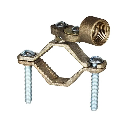 Dottie 270H - 1-1/4''-2'' Bronze Ground Clamp w/ 1/2'' Hub, Bronze