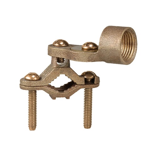 Dottie 29BRZ - 1/2''-1'' Bronze Ground Clamp w/ 1/2'' Hub, Bronze