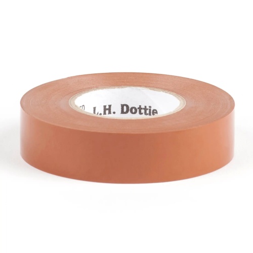 Dottie 360BRN - 3/4'' x 60' Brown Electrical Tape, Polyvinyl Chloride