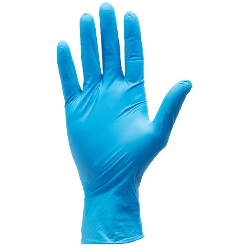 Dottie 4NG100L Blue Nitrile Disposable Gloves 4Mil (Large)