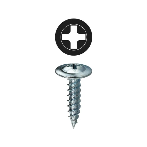 Dottie KW834 - #8 x 3/4'' Phillips Wafer Head K-Lath Metal Piercing Screw, Carbon Steel