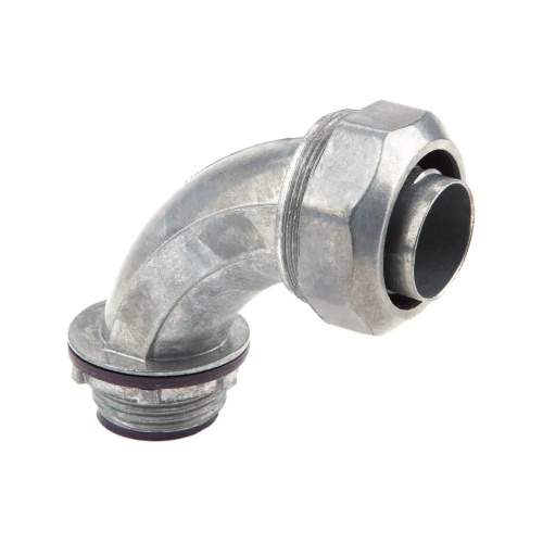 Dottie LT90200I - 2'' 90 Degree Insulated Die Cast Liquid Tight Connector, Zinc Die Cast