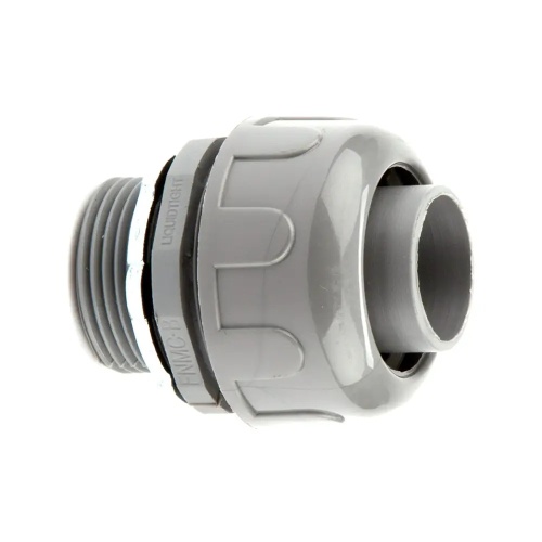 Dottie NLT150 - 1-1/2'' Straight PVC Liquid Tight Connector, Nylon PA66