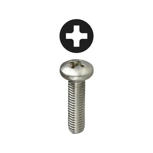 Dottie PMS103238 - #10-32 x 3/8'' Stainless Steel Phillips Pan Head Machine Screw, 18-8 Stainless Steel