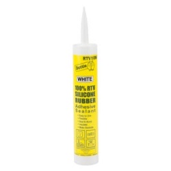 Dottie RTV3 - 10.3 oz White RTV Silicone Sealant, Silicone Rubber