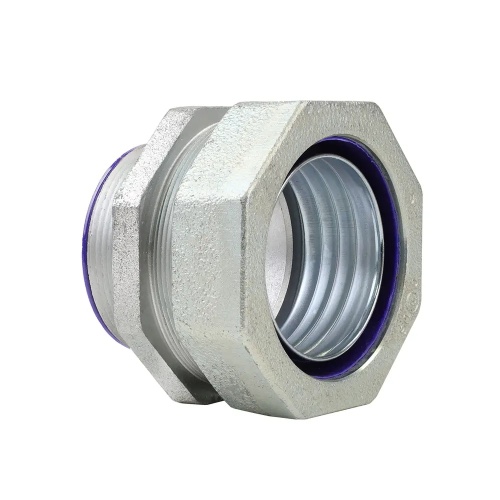 Dottie SL400I - 4'' Straight Insulated Steel Liquid Tight Connector, Alloy Steel