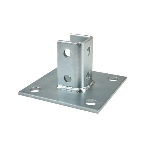 Dottie SPB1090 - 10 Hole Single Channel Tall Clevis - Square, Carbon Steel