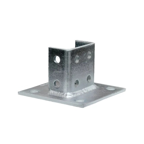 Dottie SPB1290 - 12 Hole Double Channel Tall Clevis - Square, Carbon Steel