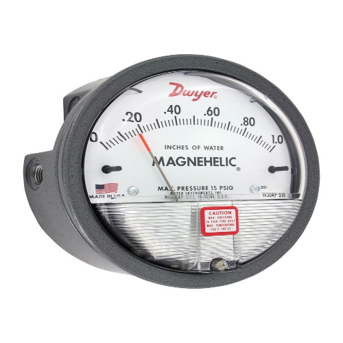 Dwyer 2000-00 Magnehelic® Differential Pressure Gauge