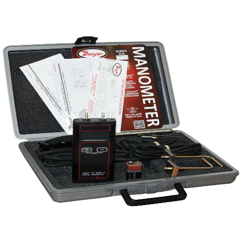 Dwyer 475-1T-FM-AV Intrinsically Safe Handheld Digital Manometer
