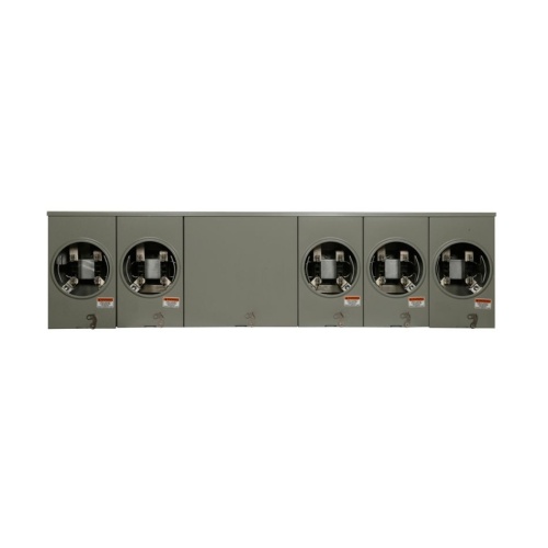 Eaton 1004439BCH - Meter Socket, 200 Amp, Single Phase, 600 VAC, 4 Jaws, 5 Sockets