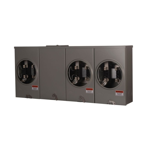 Eaton 1009614CH - Meter Socket, 200 Amp, Single Phase, 600 VAC, 4 Jaws, 3 Sockets