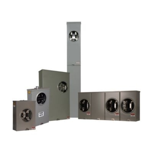 Eaton 1009746CH - Meter Socket, 200 Amp, Single Phase, 600 VAC, 4 Jaws, 2 Sockets
