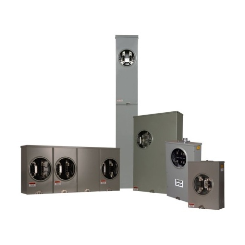 Eaton 1009746CH - Meter Socket, 200 Amp, Single Phase, 600 VAC, 4 Jaws, 2 Sockets