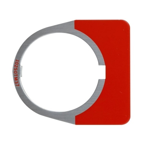 Eaton 10250TM37 Pushbutton - Legend Plate - 1/2 round, 10250T Series