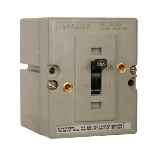 Eaton 1244C52G02 Navy & Marine Complete Molded Case Circuit Breaker - 500 Max Volt 15 Amp