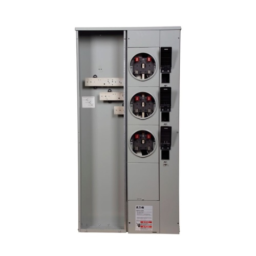Eaton 1MP3124RC - Meter Pack, 125 Amp, Single Phase In, Single Phase Out, 120/240 VAC, 3 Sockets