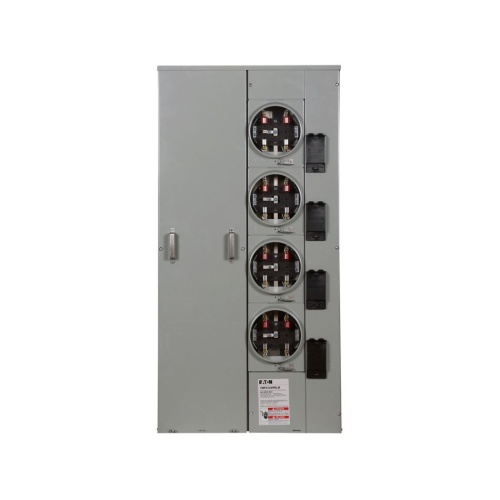 Eaton 1MP4124RRLBT - Meter Pack, 125 Amp, Single Phase, 4 Sockets