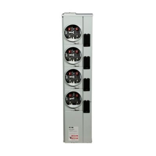 Eaton 1MP4124RRLC - Meter Pack, 125 Amp, Single Phase, 4 Sockets