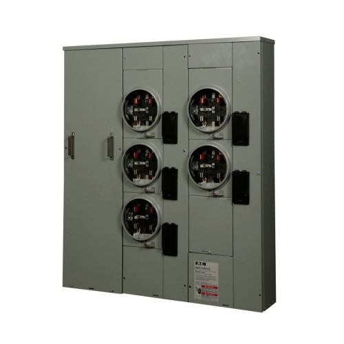 Eaton 1MP5126RRLBCPS - Meter Pack, 125 Amp, Single Phase In, Single Phase Out, 120/240 VAC, 5 Jaws, 5 Sockets