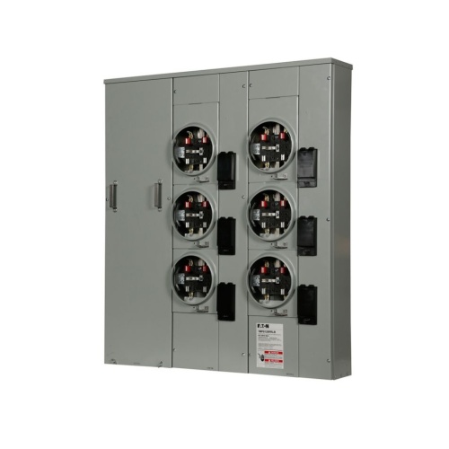 Eaton 1MP6126RRLBCPS - Meter Pack, 125 Amp, Single Phase In, Single Phase Out, 120/240 VAC, 5 Jaws, 6 Sockets
