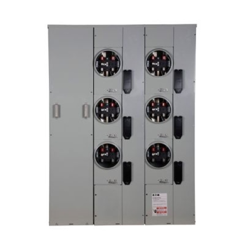 Eaton 1MP6206RRLBC - Meter Pack, 200 Amp, Single Phase, 6 Sockets