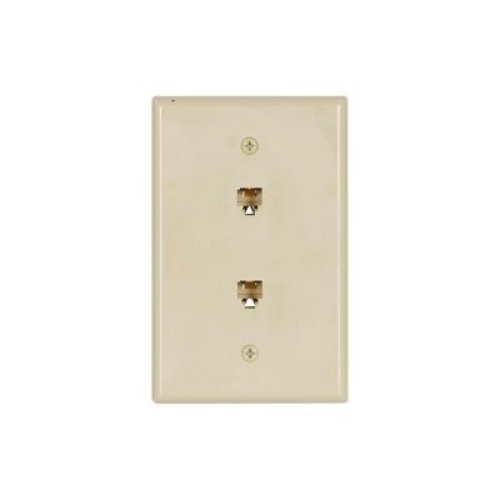 Eaton 3547-4V - Wallplate With Connector, Ivory