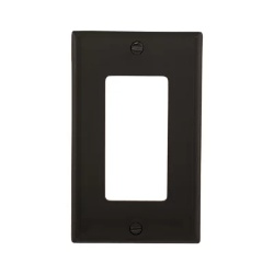 Eaton T3-1-102/E - Decorator/GFCI Wallplate, Black