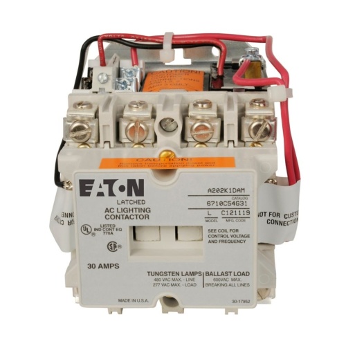Eaton A202K5CWM Magnetically Held Lighting Contactor - 300 Amp, 240 Max Volt