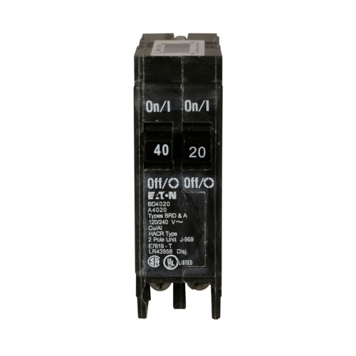 Eaton BD4020 Thermal Magnetic Circuit Breaker - 120 Max Volt 40 Amp, 40 Amp