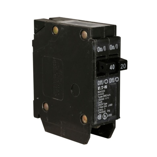 Eaton BD4020 Thermal Magnetic Circuit Breaker - 120 Max Volt 40 Amp, 40 Amp