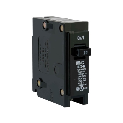 Eaton BR120 Thermal Magnetic Circuit Breaker - 240 Max Volt 20 Amp