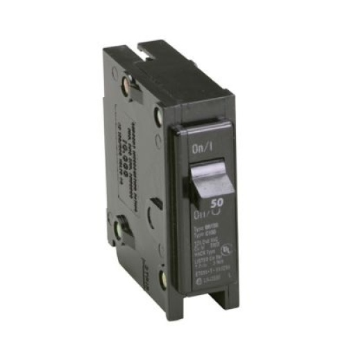 Eaton BR150 Thermal Magnetic Circuit Breaker, 240 Max Volt, 50 Amp, Single Pole