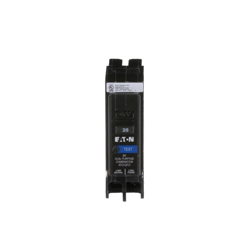 Eaton BRN120DF AFCI/GFCI Circuit Breaker - 120 Max Volt 20 Amp