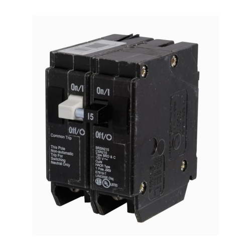 Eaton BRSN215 Thermal Magnetic Circuit Breaker - 120 Max Volt 15 Amp