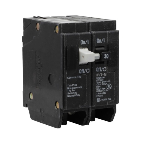 Eaton BRSN230 Thermal Magnetic Circuit Breaker - 120 Max Volt 30 Amp