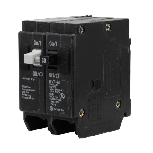 Eaton BRSN230 Thermal Magnetic Circuit Breaker - 120 Max Volt 30 Amp