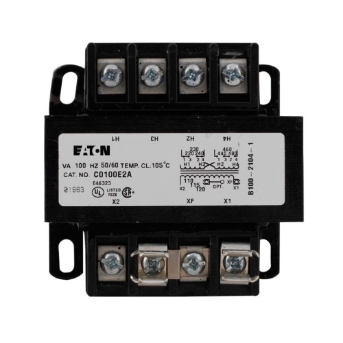 Eaton C0100E1B Control Transformer - 100 VA Single Phase