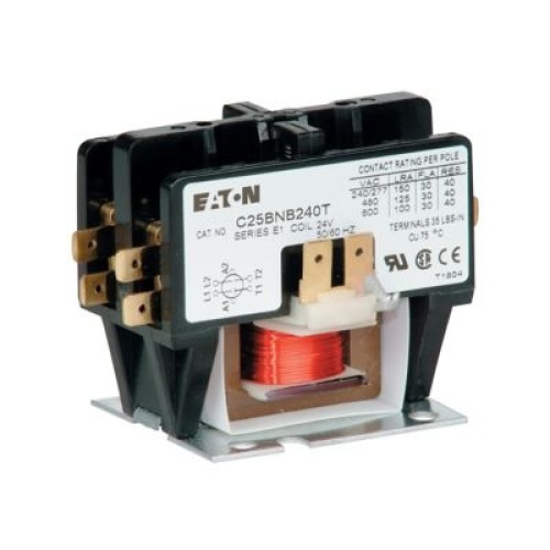 Eaton C25BNB220A - Definite Purpose Contactor 20 Amp 240 Max Volt